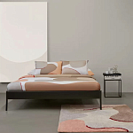 Ковер из хлопка с абстрактным принтом бежевого цвета Elysian Flow Blush варинант исполнения - 5 | Loft Concept в Перми