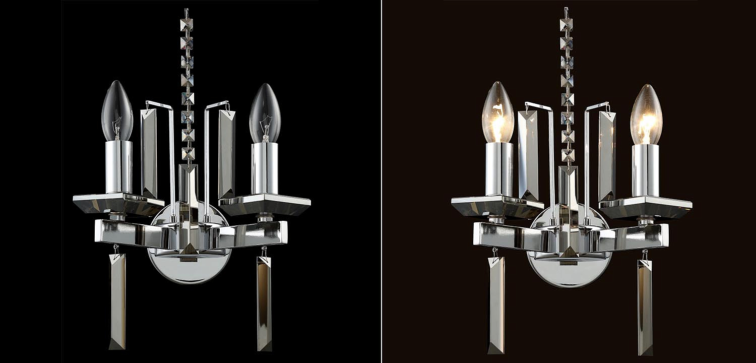 Бра Vivien Crystal Chrome Wall Lamp Бра Vivien Crystal Chrome Wall Lamp - Loft-Concept в Перми