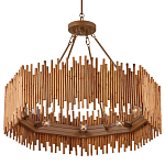 Люстра с абажуром из ротанга Wicker Furniture варинант исполнения - 3 | Loft Concept в Перми