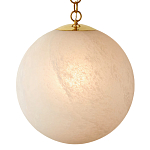 Подвесной светильник в форме шара из белого текстурного стекла Atmosphere варинант исполнения - 1 | Loft Concept в Перми