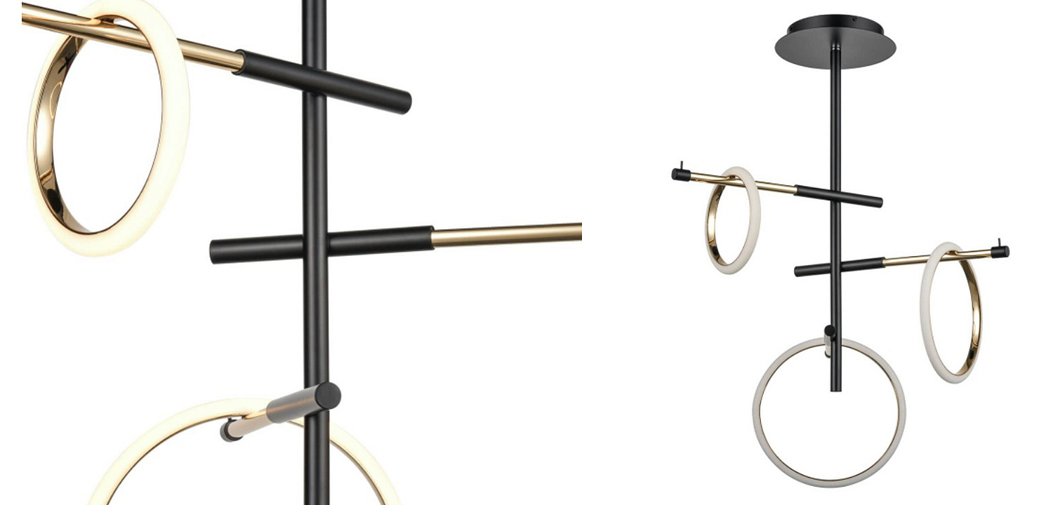 Люстра Jessenia Rings Chandelier 3 Люстра Jessenia Rings Chandelier 3 - Loft-Concept в Перми