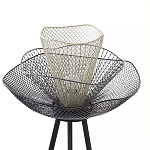 Торшер с трехъярусным плафоном из металлической сетки Metal Mesh Floor Lamp варинант исполнения - 4 | Loft Concept в Перми