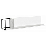 Полка навесная белая открытая Strict Lines  варинант исполнения - 3 | Loft Concept в Перми