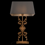 Настольная лампа на ажурном чугунном основании с серым абажуром Openwork Lamp варинант исполнения - 4 | Loft Concept в Перми