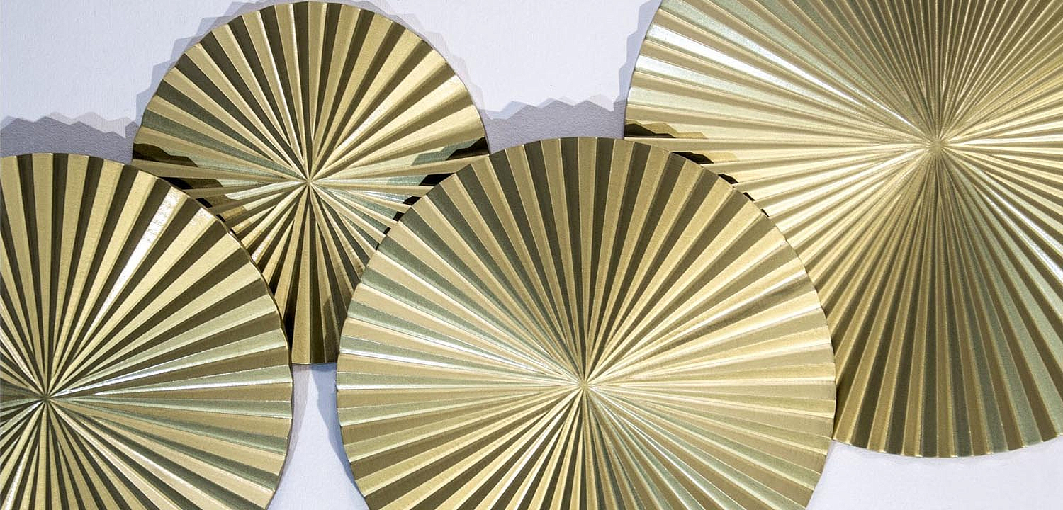 Арт-объект Apollo Gold Wall Plaque Disc 4 Арт-объект Apollo Gold Wall Plaque Disc 4 - Loft-Concept в Перми