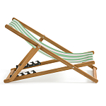 Шезлонг из акации и ткани Argentina варинант исполнения - 5 | Loft Concept в Перми