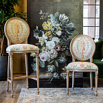 Стул из массива бука светло-зеленый с растительным орнаментом Raffael Angel Green Chair варинант исполнения - 6 | Loft Concept в Перми