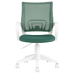 Офисное кресло с основанием из белого пластика Desk chairs Green варинант исполнения - 2 | Loft Concept в Перми