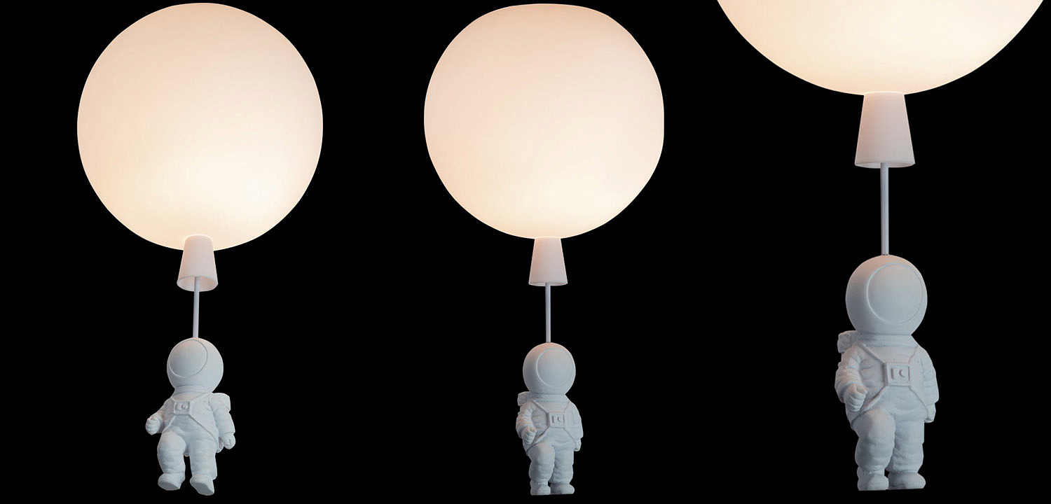 Потолочный светильник Cosmonaut white ball Потолочный светильник Cosmonaut white ball - Loft-Concept в Перми