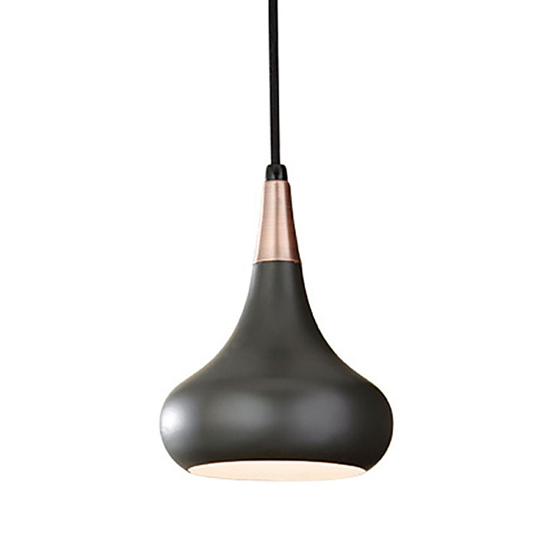  Подвесной светильник с каплевидным плафоном темного цвета Feiss Бронза Черный Графит в Перми | Loft Concept 