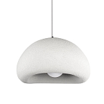 Подвесной светильник с куполообразным белым фактурным абажуром Sergey Makhno варинант исполнения - 1 | Loft Concept в Перми
