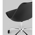 Офисный стул на металлическом основании EGGERY Black пластик варинант исполнения - 3 | Loft Concept в Перми