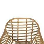 Стул с ротанговым плетением Wicker Half Chair с подлокотниками варинант исполнения - 4 | Loft Concept в Перми