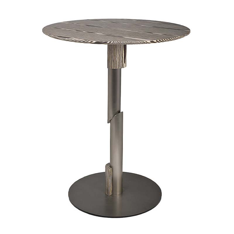 Стол барный круглый высокий с полосатым узором Zebroids  в Перми | Loft Concept 