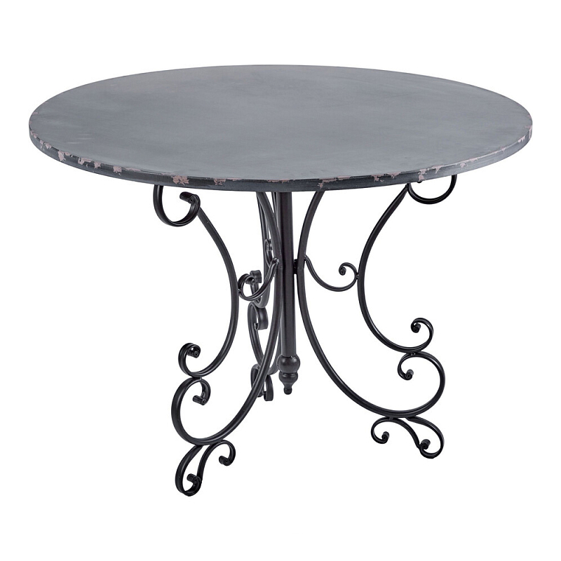 Столик кованный в прованском стиле Vaucluse Черный в Перми | Loft Concept 