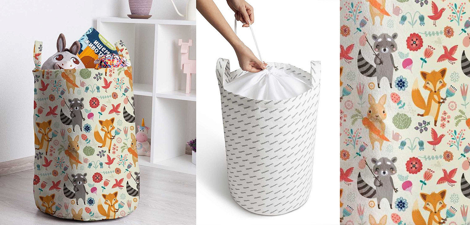 Корзина Little Animals Basket Корзина Little Animals Basket - Loft-Concept в Перми
