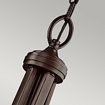 Люстра подвесная с двойным круглым плафоном из органзы и матового стекла Kichler варинант исполнения - 7 | Loft Concept в Перми