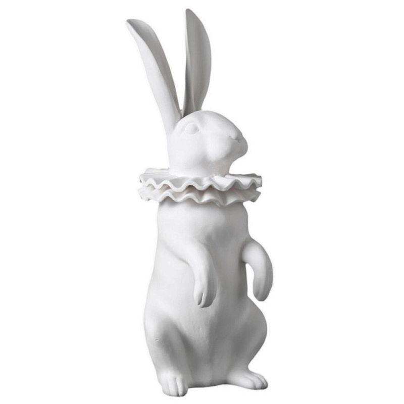 Статуэтка Rabbit Collar Белый Черный в Перми | Loft Concept 