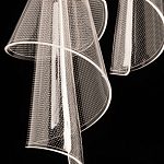 Люстра каскадная с 10-ю прозрачными плафонами Wave Line варинант исполнения - 9 | Loft Concept в Перми