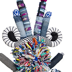 Кукла из джинсы Rusalka Upcycling варинант исполнения - 2 | Loft Concept в Перми