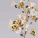 Торшер в виде белых и золотых цветов каллы Refined Taste of Light варинант исполнения - 3 | Loft Concept в Перми