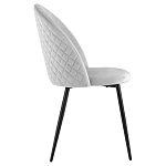 Мягкий стул в сером велюре Miruna Chair варинант исполнения - 5 | Loft Concept в Перми