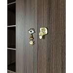 Большой шкаф с витриной Elsa Dreams Walnut варинант исполнения - 5 | Loft Concept в Перми