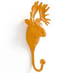 Настенный крючок голова оленя Deer Wall Hook Mustard варинант исполнения - 2 | Loft Concept в Перми