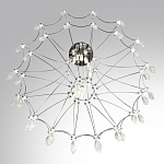 Люстра подвесная из металла с хрустальными прозрачными подвесками Quasar 81 варинант исполнения - 11 | Loft Concept в Перми