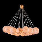 Люстра подвесная круглая с сферическими плафонами из натурального камня Glowing Spheres варинант исполнения - 1 | Loft Concept в Перми