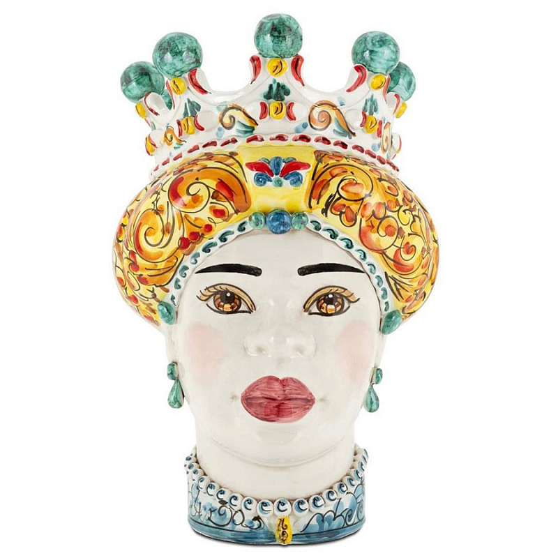 Ваза Vase Moro Lady Ornate White Face Mix Мульти Ваза Vase Moro Lady Ornate White Face Mix Мульти в Перми | Loft Concept