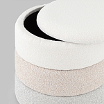 Пуф Three Colors в ткани букле из трех цветов  варинант исполнения - 4 | Loft Concept в Перми