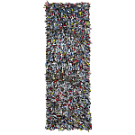 Ковер прямоугольный разноцветный из джинсовой одежды Zero Waste варинант исполнения - 1 | Loft Concept в Перми