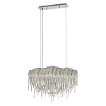 Люстра подвесная с металлическими цепочками и изогнутыми металлическими дугами 72 см Atlantis Chain варинант исполнения - 2 | Loft Concept в Перми