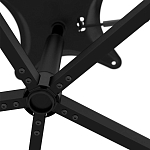 Стул с мягкой черной обивкой из велюра и подъемно-поворотным механизмом на колесиках Harper Black варинант исполнения - 6 | Loft Concept в Перми