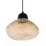 Подвесной светильник с янтарным фактурным плафоном Lamp with Frozen Glass Effect варинант исполнения - 1 | Loft Concept в Перми