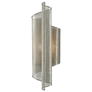 Бра серебряное изогнутой формы с перфорацией Perforation