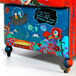 Кресло "Умный Умник" Rick and Morty graffiti chair натуральная кожа  варинант исполнения - 8 | Loft Concept в Перми