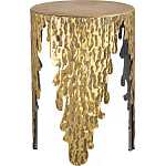 Столик дизайнерский Copper streaks варинант исполнения - 1 | Loft Concept в Перми