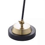 Настольная лампа с наклонным корпусом и подвижным плафоном в сочетании золотистого и чёрного цвета Work Surface Light варинант исполнения - 5 | Loft Concept в Перми