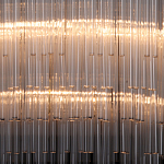 Люстра круглая с прозрачными стеклянными трубками Nembus варинант исполнения - 4 | Loft Concept в Перми