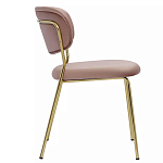 Стул Singer Chair без подлокотников Розовый Велюр варинант исполнения - 2 | Loft Concept в Перми