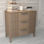 Комод коричневого цвета с 3-мя ящиками Harper Line варинант исполнения - 2 | Loft Concept в Перми