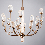 Люстра с декором в виде кристаллов из хрусталя Kenneth Crystal Stone Chandelier 20 варинант исполнения - 3 | Loft Concept в Перми