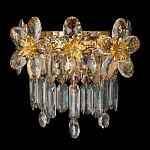 Бра с декоративными элементами в виде крупных хрустальных цветов Palace Gardens варинант исполнения - 1 | Loft Concept в Перми
