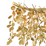 Люстра золотая с декором в виде веток эвкалипта Eucalyptus Branches варинант исполнения - 1 | Loft Concept в Перми