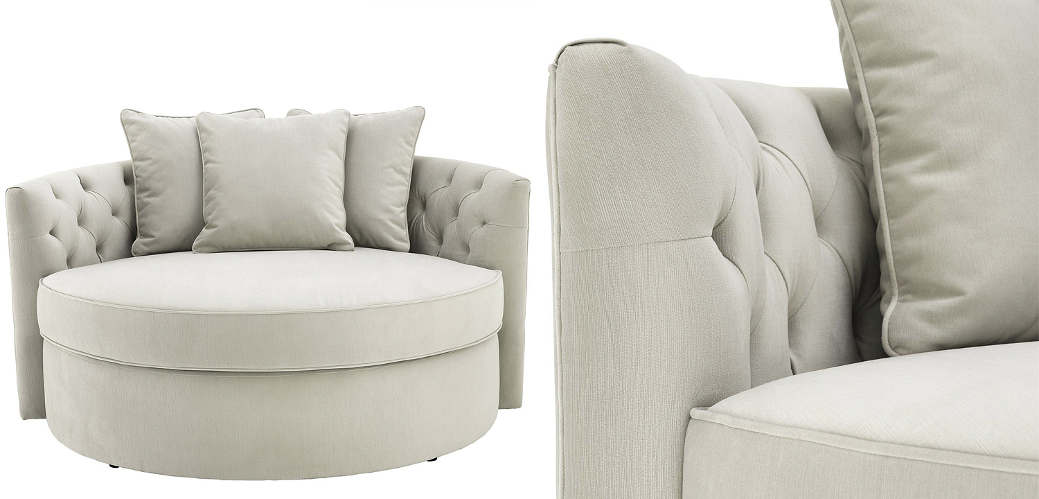 Диван Eichholtz Sofa Carlita Pebble grey Диван Eichholtz Sofa Carlita Pebble grey - Loft-Concept в Перми