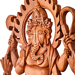 Панно из дерева Ганеша Panel With Animals варинант исполнения - 2 | Loft Concept в Перми