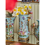 Ваза с птичкой из фарфора с бронзовыми элементами Garden of Eden варинант исполнения - 8 | Loft Concept в Перми