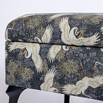 Банкетка с принтом из журавлей Crane варинант исполнения - 3 | Loft Concept в Перми